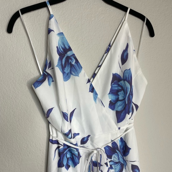 Yumi Kim Blue Bell Floral Rush Hour Wrap Maxi Dress S - Picture 2 of 7